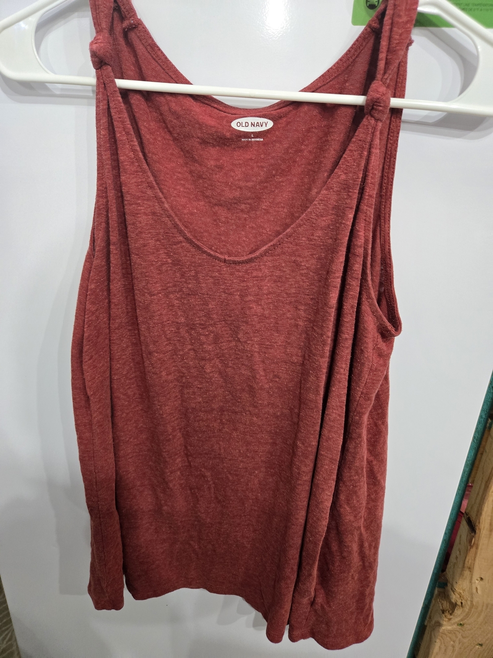 Old Navy Rust Red Knot-Strap Tank Top